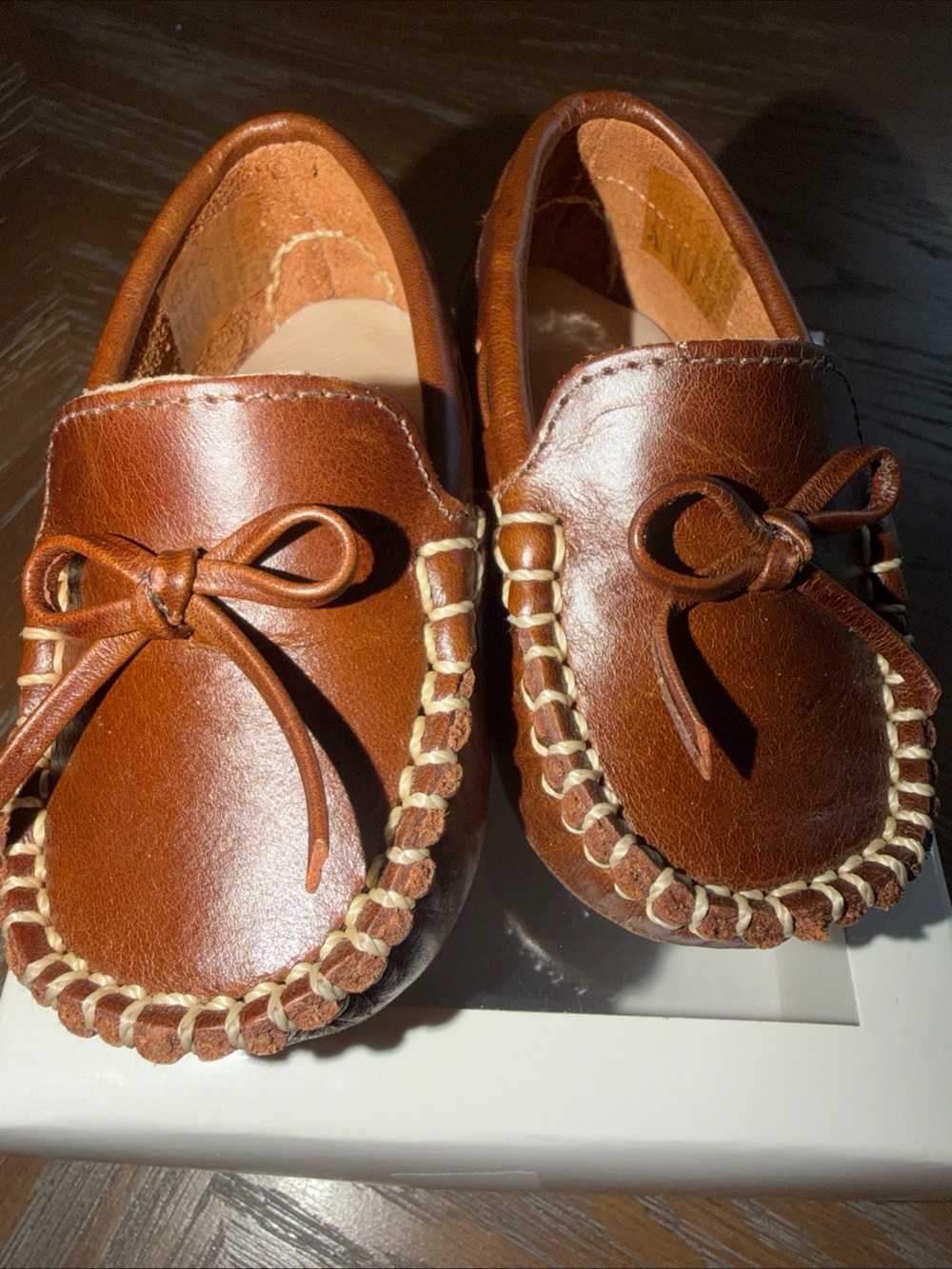 Elephantito Baby Boys Slip On Shoes Driver Loafer Apache Brown Size 4